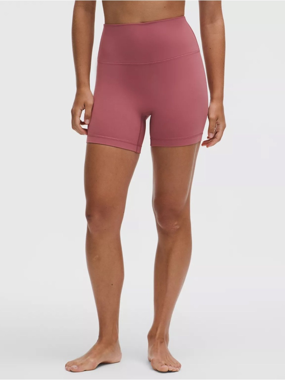 Lululemon Align High-Rise Short 6" Brier Rose Pink Mauve Size 8 Yoga Biker